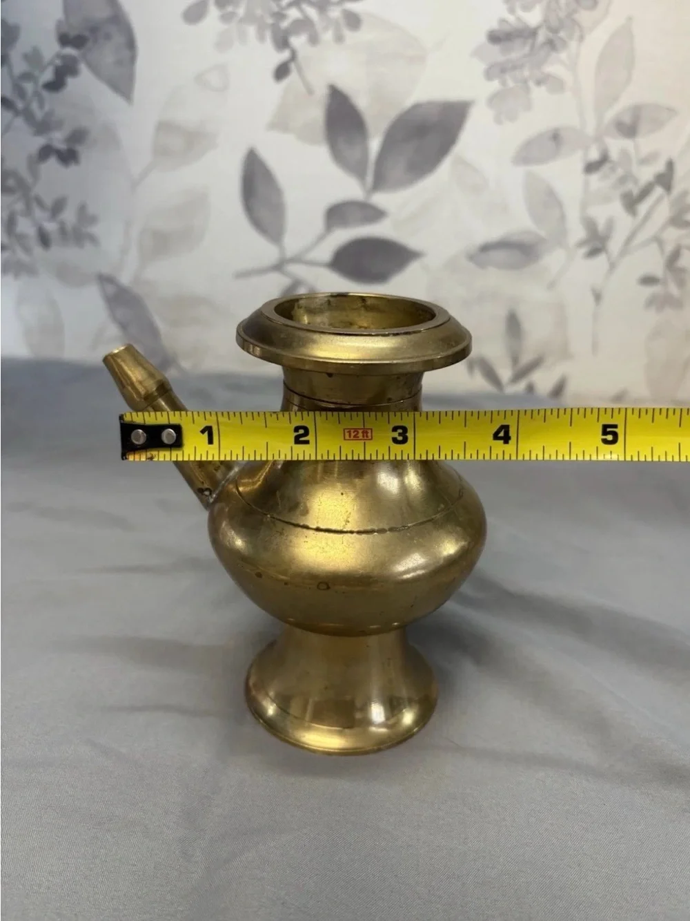 Vintage Brass  Base / Water Pipe Base – Antique-Style Indian Turkish Decor